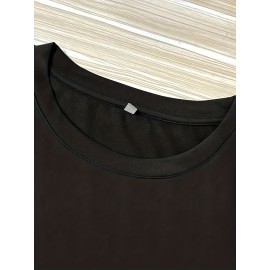 Funny Fishing Man Print Men's Casual Short Sleeve Shirt, Men's Shirt For Summer Vacation Resort, Tops For Men